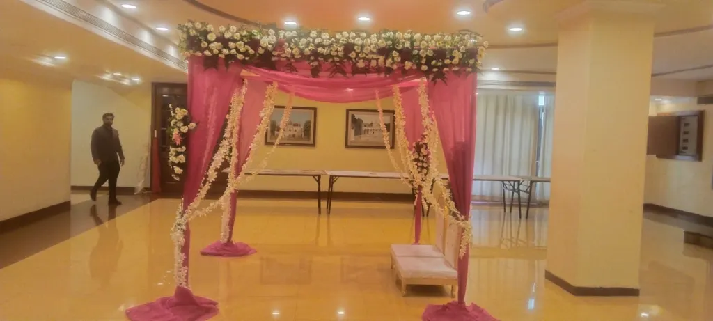 Pink Floral Mandap