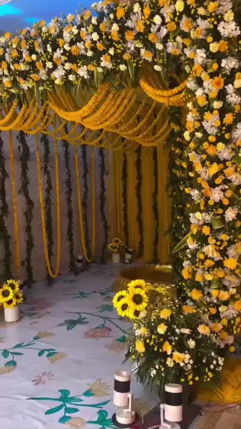 Haldi Decoration by Wedding Flower Decoration