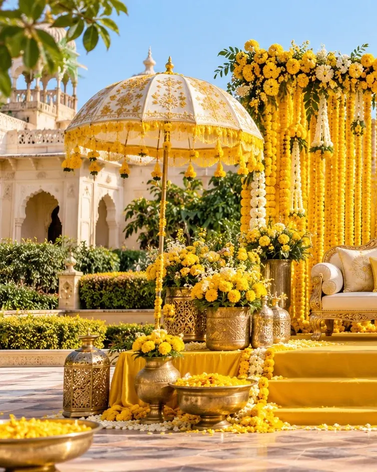 Mehndi Decoration by Wedding Flower Decoration